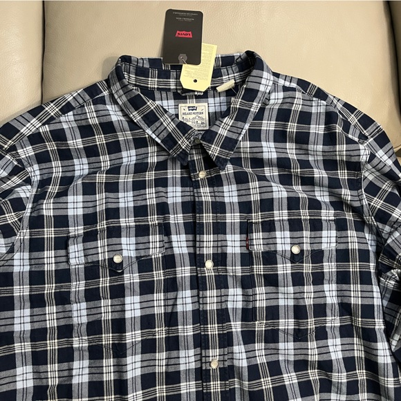 NWT - Levi’s Premium Men’s Relaxed Fit Western Shirt - Size XXL - Picture 6 of 14
